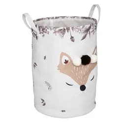 ATMOSPHERA Textilní koš na hračky FOX 35 cm bílý