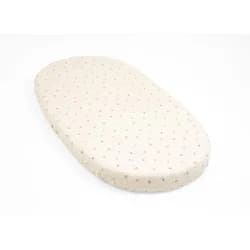 STOKKE® Sleepi™ V3 Bavlněné prostěradlo - Flower Ecru