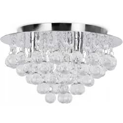 TooLight Křišťálové stropní svítidlo Glamour 392179 stříbrné