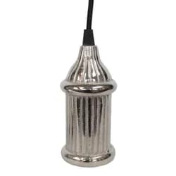 Stříbrné stropní světlo Ribbed - Ø 7*16cm Colmore by Diga