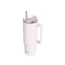 Quokka Nerezový termohrnek s brčkem Stream Light Pink 950 ml