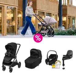 Maxi-Cosi Oxford Plus kočárek 2v1 + autosedačka Maxi-Cosi Pebble 360 Pro 2 + isofixová základna - Twillic Black