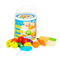 MULTISTORE Dřevěná krájecí zelenina a ovoce ALMA 13 ks