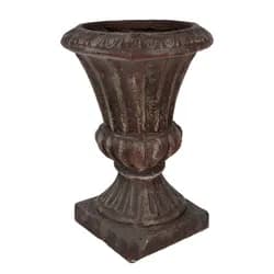 Bílá antik dekorativní plechová konev s puntíky - 36*13*32 cm Clayre & Eef