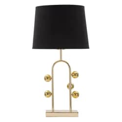 Mauro Ferretti Stolní lampa Bubble 61 cm černo-zlatá