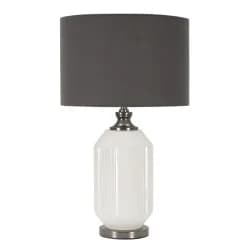 Mauro Ferretti Stolní lampa Brighty 65 cm šedo-bílá