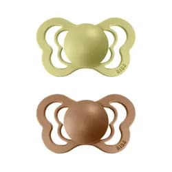 BIBS Couture ortodontický dudlík z přírodního kaučuku 2ks vel.2 - Meadow / Earth