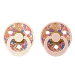 BIBS x LIBERTY Colour dudlíky z přírodního kaučuku 2ks vel. 2 - June Blossom Blush Mix