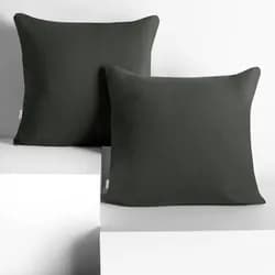 DecoKing Povlaky na polštáře AMBER 2 ks 40x40 cm grafitově šedé, velikost 40x40