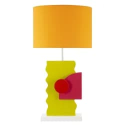 Mauro Ferretti Stolní lampa Color B 60,5 cm žluto-oranžová